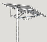 Solar Pole Mount x 2 60 Cell / 72Cell Portrait Orientation