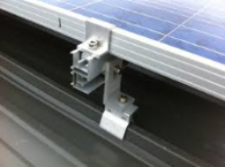 Solar Mount 4 X 60 / 72 Cell Portrait Orientation onto Angled Klip-Lock Roof