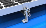 Solar Mount 4 X 60 / 72 Cell Portrait Orientation onto Angled Klip-Lock Roof