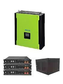 Mecer Plus 5kW Hybrid / Pylon 7.2kWh Package Including Cabinet